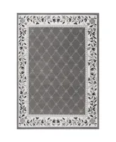 Global Rug Design Loma LOM04 Gray 7'8" x 10'7" Area Rug