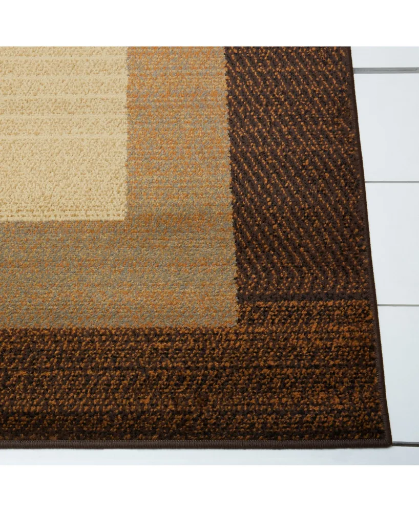 Global Rug Designs Primacy PRI04 Brown 5'2" x 7'2" Area Rug