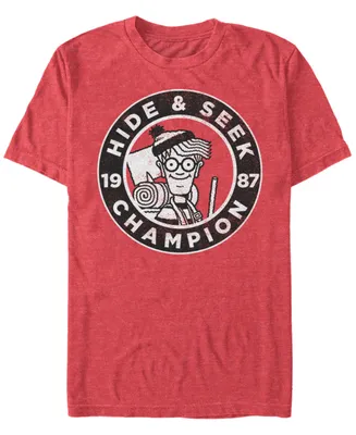 Where's Waldo? Men's Hide And Seek Champion Short Sleeve T-Shirt