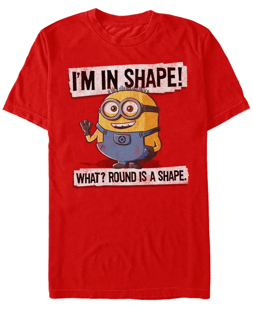 Fifth Sun Minions Illumination Men's Despicable Me I'M Shape Short Sleeve  T-Shirt