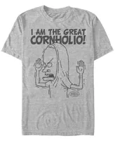 Beavis and Butthead Mtv Men's The Great Cornholio Logo Short Sleeve T-Shirt