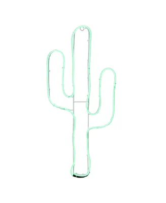Northlight Neon Style Led Lighted Cactus Window Silhouette Decoration
