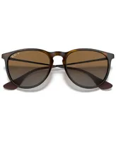 Ray-Ban Unisex Polarized Erika Sunglasses, RB4171F Low Bridge Fit