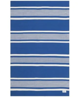 Lauren Ralph Lauren Hanover Stripe LRL2461C Blue Outdoor Area Rug Collection