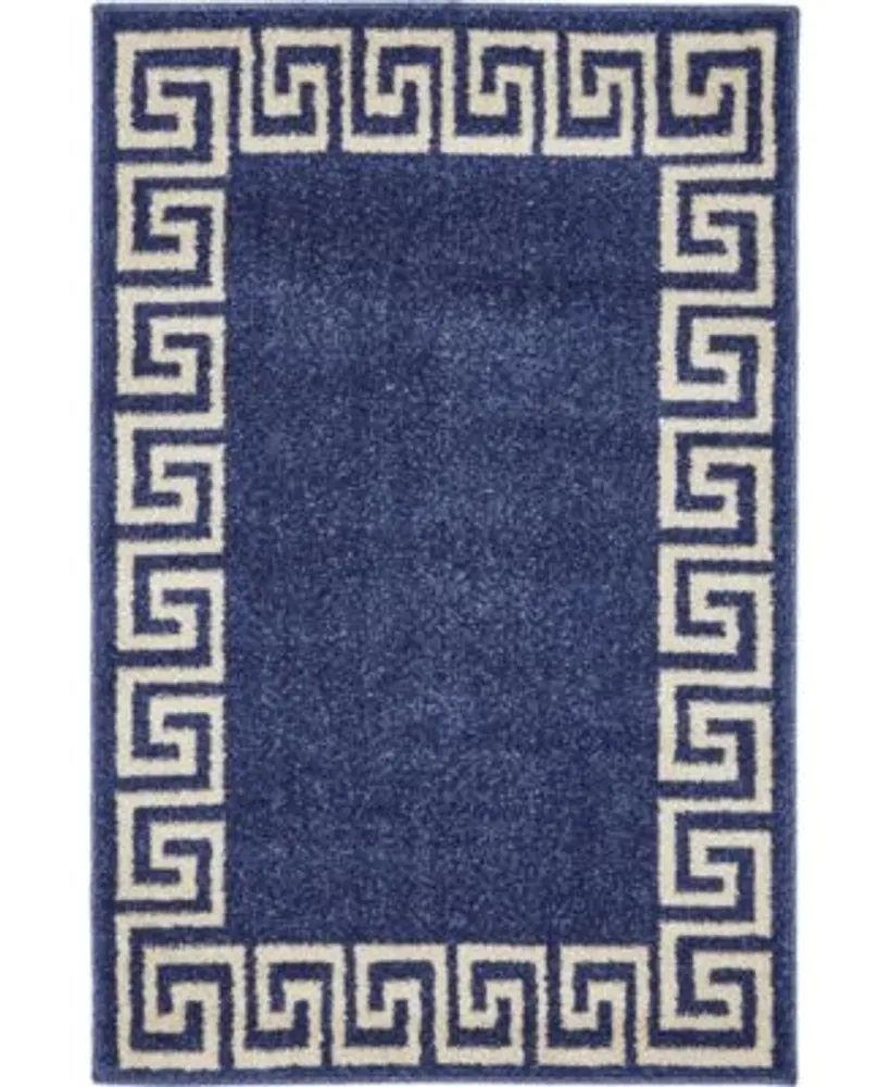 Bayshore Home Anzu Anz2 Navy Blue Area Rug Collection