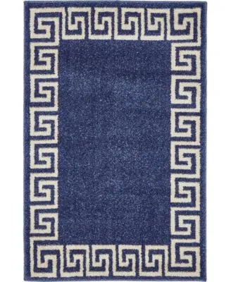 Bayshore Home Anzu Anz2 Navy Blue Area Rug Collection