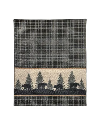 American Heritage Textiles Bear Walk Decorative Throw, 50" x 60"