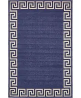 Bayshore Home Anzu Anz2 Navy Blue Area Rug Collection