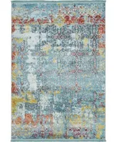 Bayshore Home Kenna Ken8 Teal Area Rug Collection