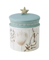 Avanti Farmhouse Shell Textured Resin Covered Jar