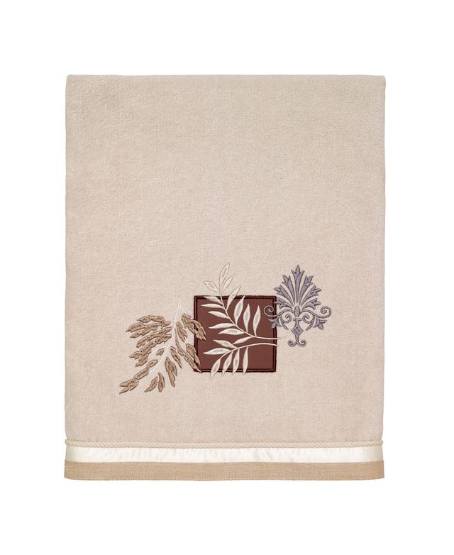 Avanti Serenity Embroidered Cotton Bath Towel, 27" x 50"