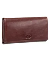 Mancini Equestrian-2 Collection Rfid Secure Trifold Wallet