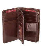 Mancini Equestrian-2 Collection Rfid Secure Medium Clutch Wallet