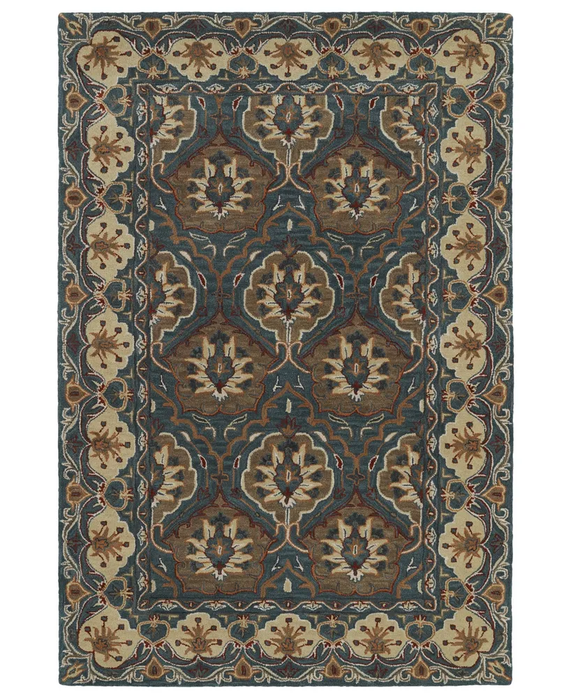 Kaleen Middleton MID07-91 Teal 8' x 10' Area Rug