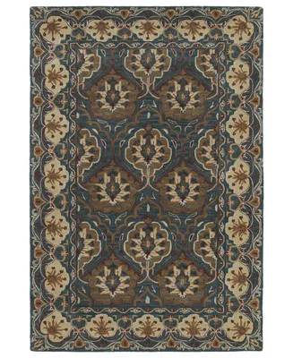 Kaleen Middleton MID07-91 Teal 8' x 10' Area Rug