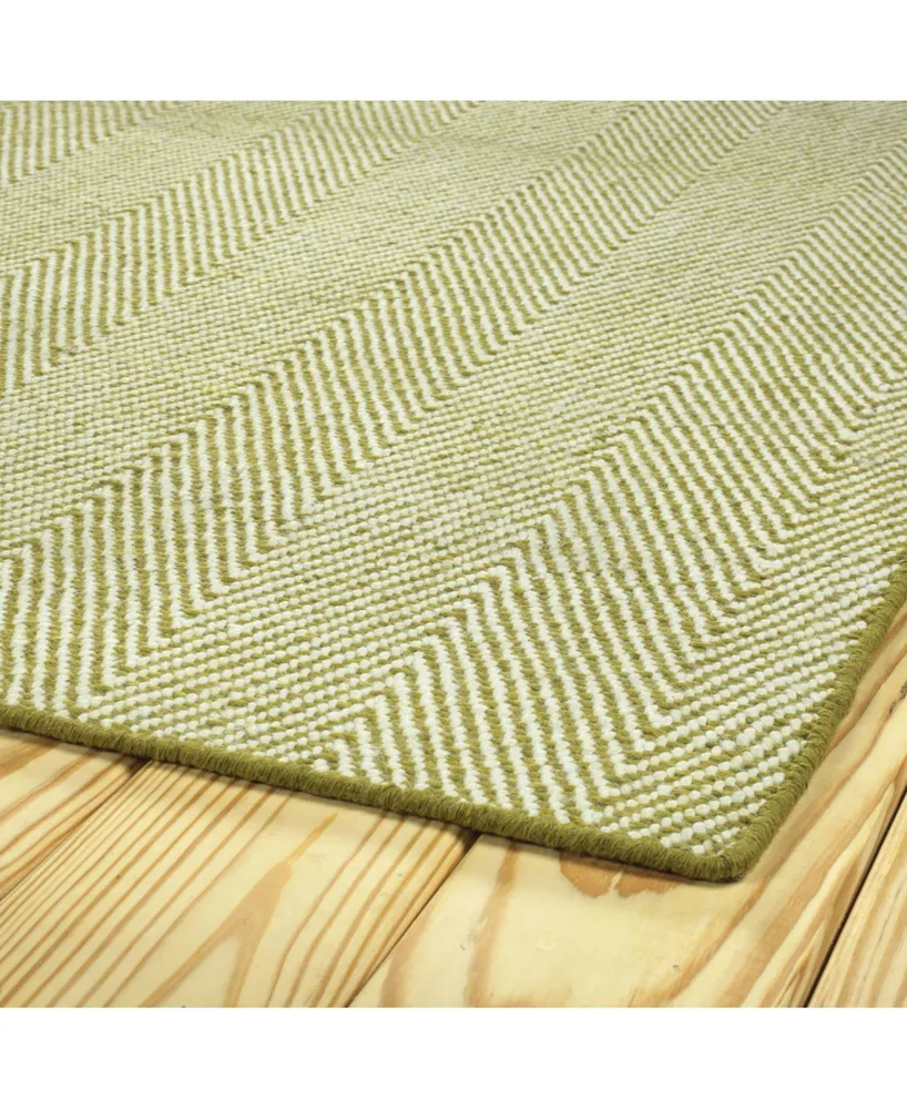 Kaleen Ziggy ZIG01-70 Wasabi 2' x 6' Runner Rug