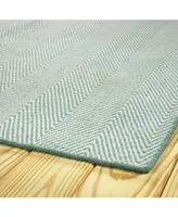 Kaleen Ziggy ZIG01-79 Light Blue 5' x 7'6" Outdoor Area Rug