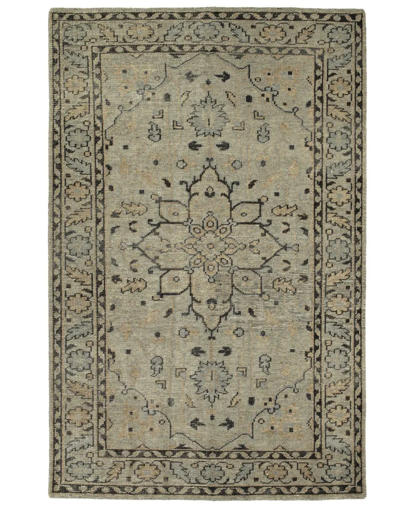 Kaleen Herrera HRA03-102 Pewter Green 2' x 3' Area Rug