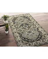 Kaleen Herrera HRA06-75 Gray 3' x 5' Area Rug