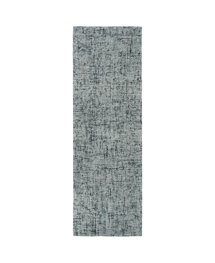 Kaleen Lucero LCO01-68 Graphite 2'6" x 8' Runner Rug