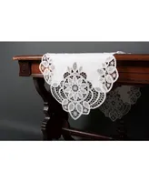 Xia Home Fashions Antebella Lace Embroidered Cutwork Table Runner