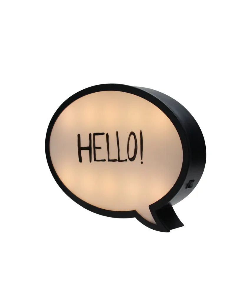 Northlight Battery Operated Led Lighted Speech Bubble Board