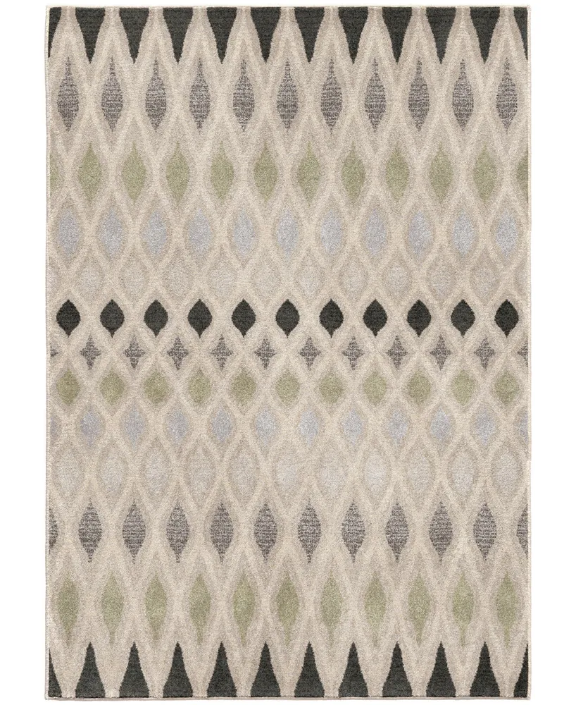 Orian Riverstone Laveen Cloud Gray 7'10" x 10'10" Area Rug