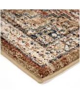 Orian Aria Heriz Medallion Rust 7'8" x 10'10" Area Rug