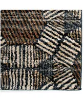 Orian Adagio Textured Penny Blue 5'1" x 7'6" Area Rug