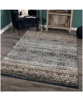 Orian Adagio Coastal Pier Indigo 5'1" x 7'6" Area Rug