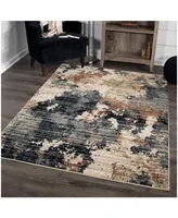 Orian Adagio High Plains Blue 5'1" x 7'6" Area Rug