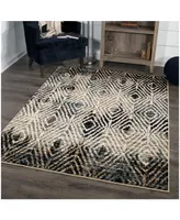 Orian Adagio Tribal Throne Off White 5'1" x 7'6" Area Rug