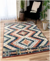 Orian Alexandria Kilim Diamonds Faded Red 5'1" x 7'6" Area Rug