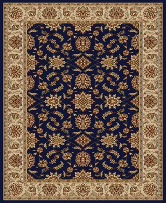 Closeout! Km Home 1592/1081/Navy Pesaro Blue 5'5" x 7'7" Area Rug