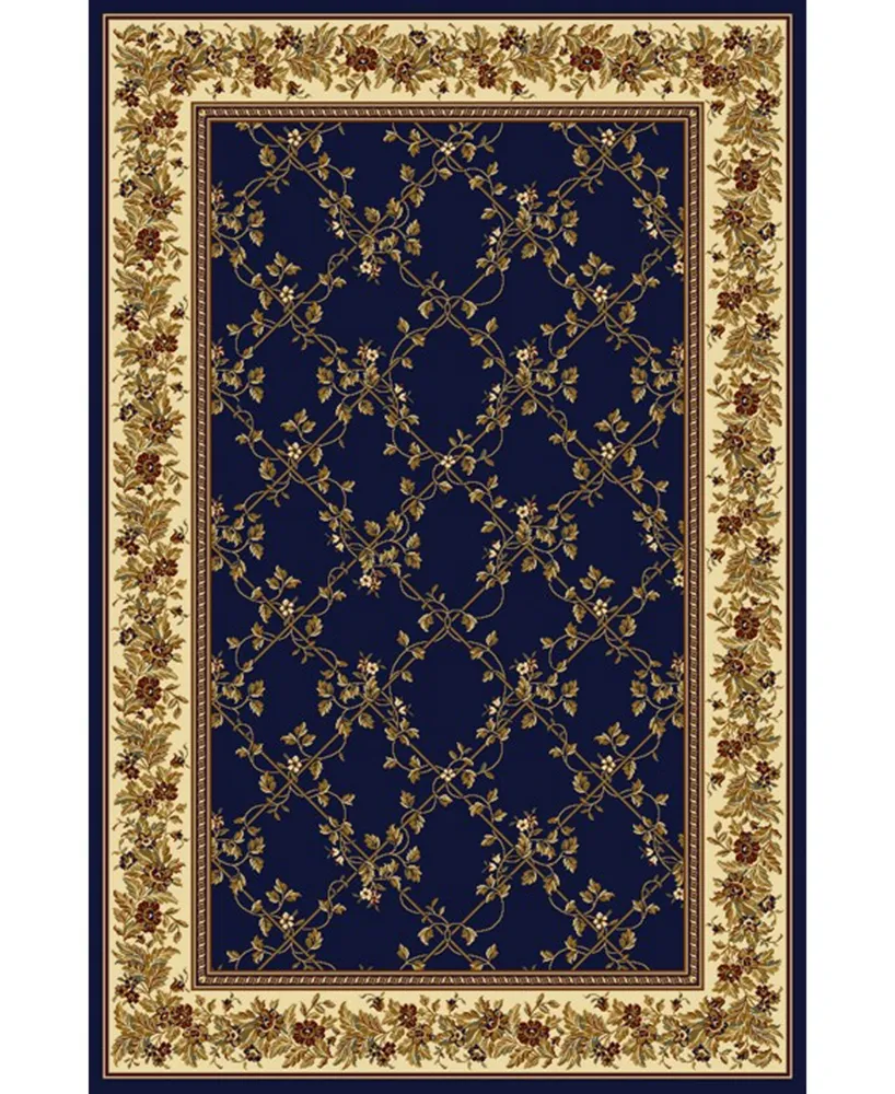 Closeout! Km Home Navelli Blue 5'5" x 8'3" Area Rug