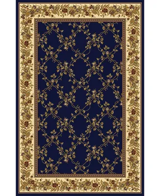 Closeout! Km Home Navelli Blue 5'5" x 8'3" Area Rug