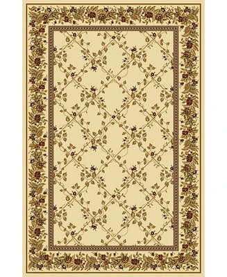 Closeout! Km Home 1427/1713/Ivory Navelli Ivory 7'9" x 11'6" Area Rug
