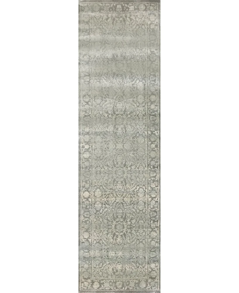 Closeout! Km Home 3564/0033/Gray Cantu Gray 2'2" x 7'7" Runner Rug