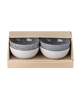 Denby Studio Grey/White 4 Piece Rice Bowl Set