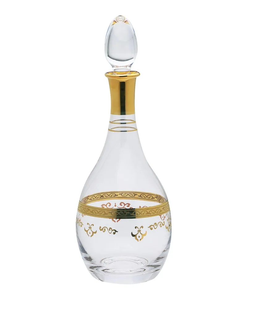 Classic Touch Liquor Bottle with Rich Gold-Tone Design