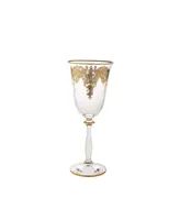 Classic Touch Water Glasses with 24k Gold Artwork