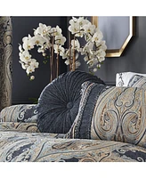 J Queen New York Luciana Tufted Decorative Pillow, 15" Round
