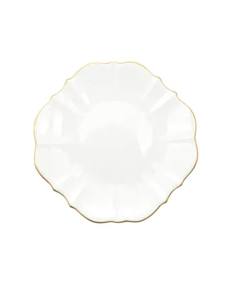 Twig New York Amelie Brushed Gold Rim 8.5" Salad Plate