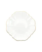 Twig New York Amelie Brushed Gold Rim 8.5" Salad Plate