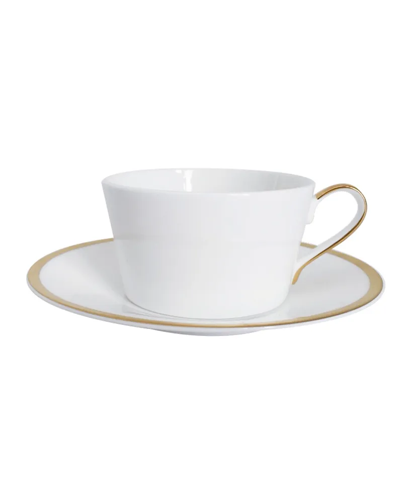 Twig New York Golden Edge Cups & Saucers - Set of 2