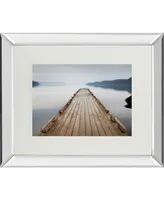 Classy Art Off Orcas Island by Michael Cahill Mirror Framed Print Wall Art - 34" x 40"