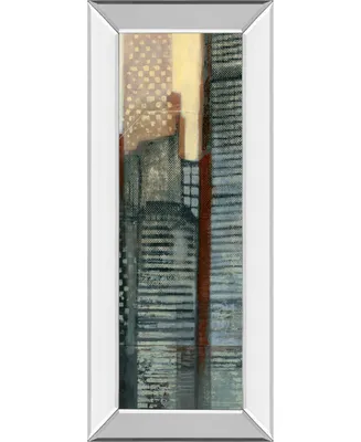Classy Art Urban Landscape V by Norman Wyatt Mirror Framed Print Wall Art - 18" x 42"