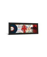 Classy Art British Invasion I by Mo Mullan Framed Print Wall Art - 18" x 42"