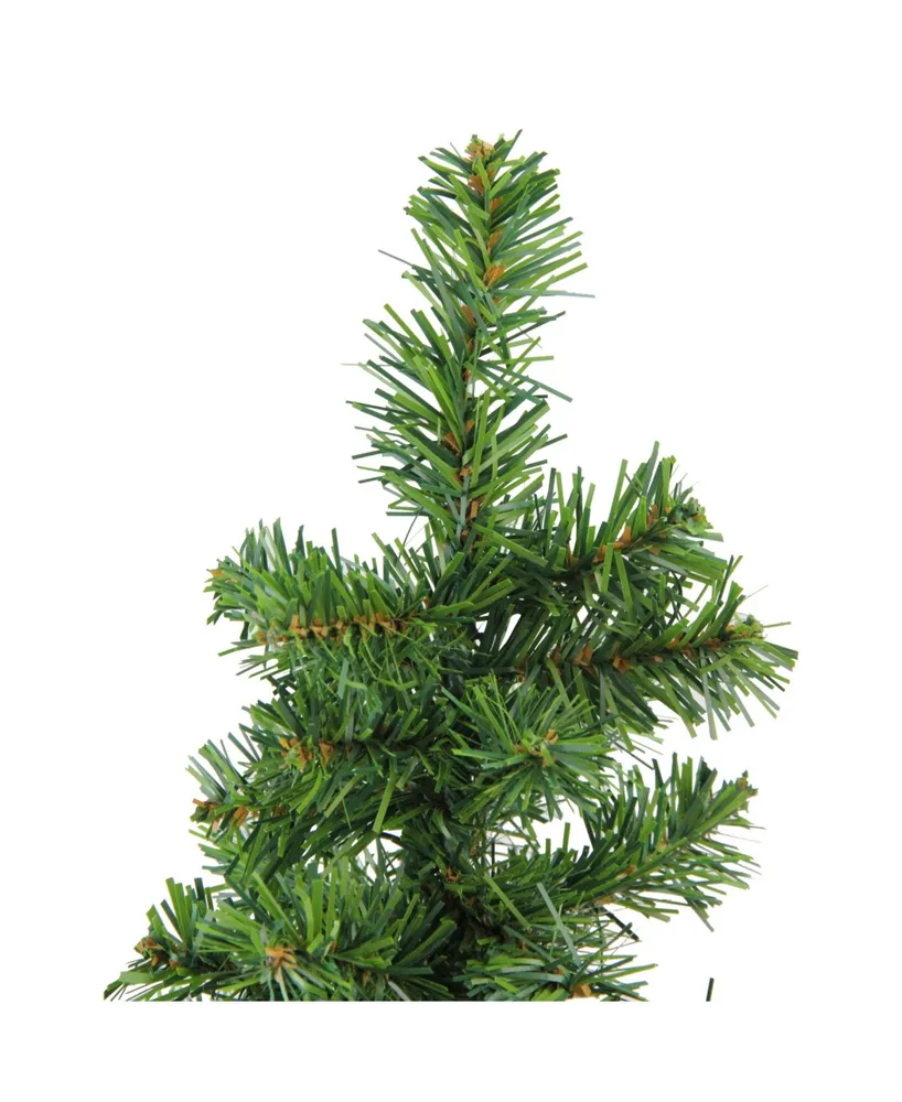 Northlight 12" Alpine Artificial Christmas Tree With Wood Base Table Top Decoration - Unlit
