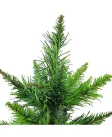 Northlight 18" Mini Balsam Pine Artificial Christmas Tree in Burlap Base - Unlit